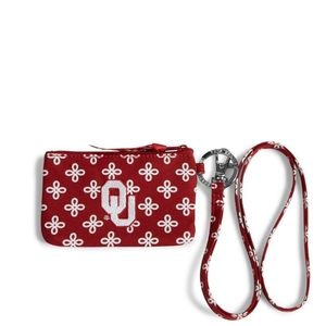 Vera bradley University of Oklahoma zip ID lanyard